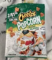 Cantidad de azúcar en Cheetos popcorn cheddar jalapeño