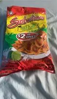 Cantidad de azúcar en sabritones