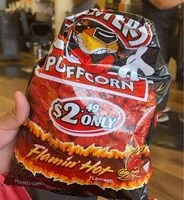 Cantidad de azúcar en Chesters flamin hot puffcorn