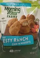 入っている砂糖の量 morning star zesty ranch chickn nuggets