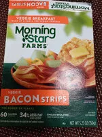 入っている砂糖の量 Veggie breakfast bacon frozen strips
