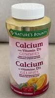 Quantité de sucre dans Calcium with vitamin D3