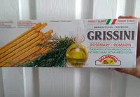 Amount of sugar in Granforno, low fat grissini, rosemary