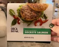 入っている砂糖の量 Spinache feta wild alaskan salmon burger