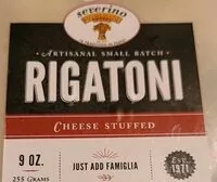 Sokerin määrä sisällä Rigatoni