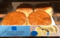 Количество сахара в 4 Devon Scones