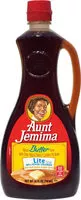 入っている砂糖の量 Aunt jemima pancake syrup butter lite