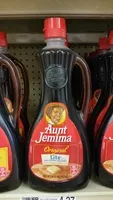 含糖量 Aunt jemima pancake syrup lite