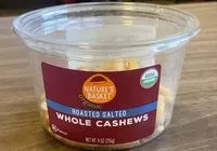 Jumlah gula yang masuk Roasted Salted Whole Cashews