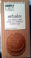 Количество сахара в Simply M&S  oatcakes