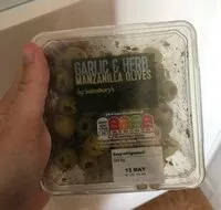 Cantidad de azúcar en Garlic & Herb Manzanilla olives