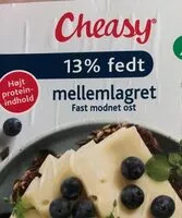 Suhkru kogus sees Cheasy mellemlagret ost