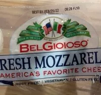 Suhkru kogus sees fresh mozzarella