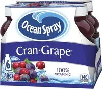 Quantité de sucre dans Crangrape juice drink