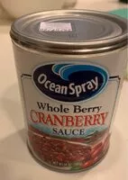 Quantité de sucre dans Ocean spary Sauce, whole berry cranberry
