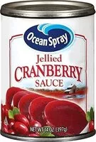 Quantité de sucre dans Cranberry sauce jellied