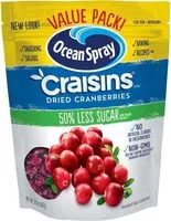 Quantité de sucre dans 50% Less Sugar Craisins