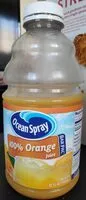 Quantité de sucre dans Orange juice