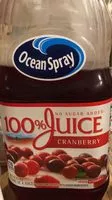 Quantité de sucre dans Cranberry juice