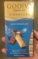 Quantité de sucre dans Milk chocolate