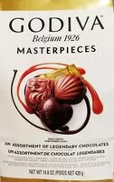 Quantité de sucre dans Godiva masterpieces