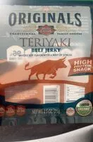 Количество сахара в Teriyaki beef jerky
