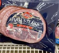 Количество сахара в Bone less ham steaks