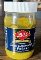 Количество сахара в Sweet horseradish pickles