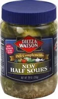 Количество сахара в Deli complements half sours new