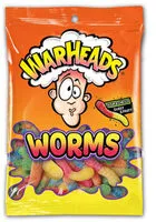 入っている砂糖の量 Sour & chewy sweet & fruity lemon, cherry, blue raspberry, orange, green apple, lemon worms chewy candy