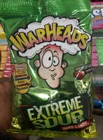 Sucre et nutriments contenus dans Warheads