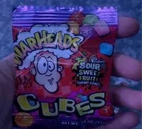 入っている砂糖の量 Warheads cubes