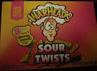 入っている砂糖の量 Sour twists gummies