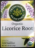 Amount of sugar in Traditional Medicinals Organic Licorice Root Tea