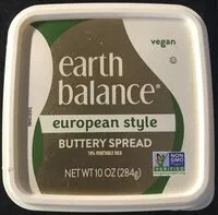 Sucre et nutriments contenus dans Earth balance