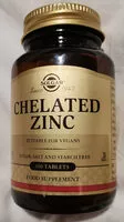 चीनी की मात्रा Chelated  Zinc