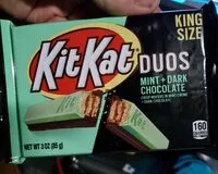 चीनी की मात्रा Kit Kat DUOS Mint   Dark Chocolate