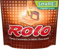 चीनी की मात्रा Rolo chewy caramels in milk chocolate