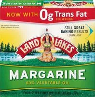 Sokerin määrä sisällä Vegetable oil margarine