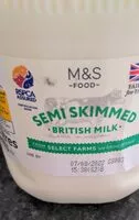 Zuckermenge drin Semi skimmed milk