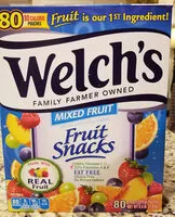 Amount of sugar in Fruit snacks