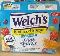 Cantidad de azúcar en Fruit Snacks, Mixed Fruit