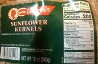 İçindeki şeker miktarı Sunflower kernels