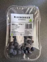 İçindeki şeker miktarı Blueberries