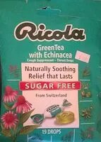 Quantité de sucre dans Green Tea with Echinacea Cough Drops