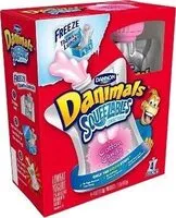 Количество сахара в Dannon danimals squeezables lowfat yogurt cotton candy