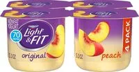 Количество сахара в Dannon peach yogurt