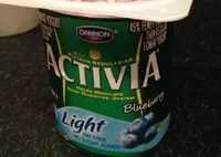 Количество сахара в Activia light blueberry
