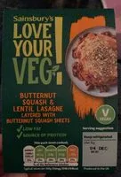 Sokerin määrä sisällä Butternut Squash Lasagne