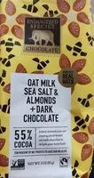 Suhkru kogus sees Oats Milk sea salt and almonds + dark chocolate
